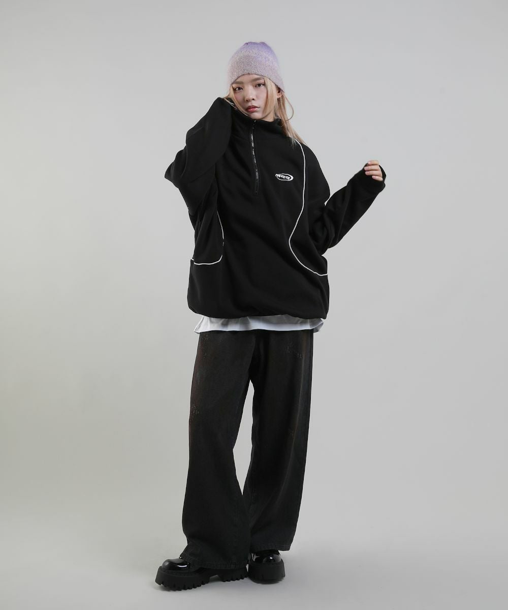 GOOPiMADE スウェットジャケット 黒 size3 未使用 オーバーサイズ GOOPiMADE - “PTH-01“ SOFTBOX Multi-Zip Cozy Jacket - SHINKIROU1.0