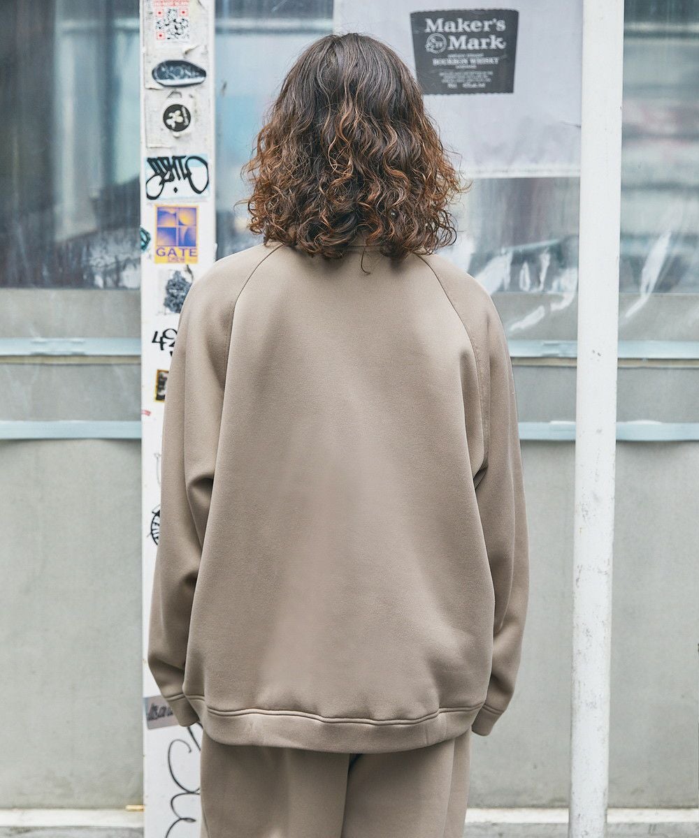 スウェット セットアップ 】ロゴ刺繍襟付きスウェット+イージス