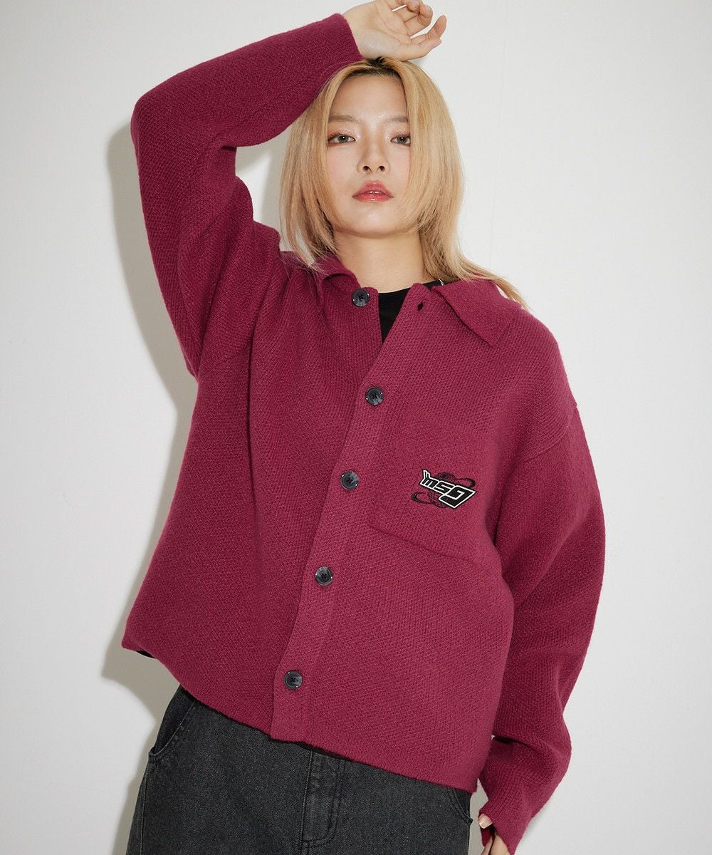 ワンポイント刺繍ニットポロシャツジャケット | MSG