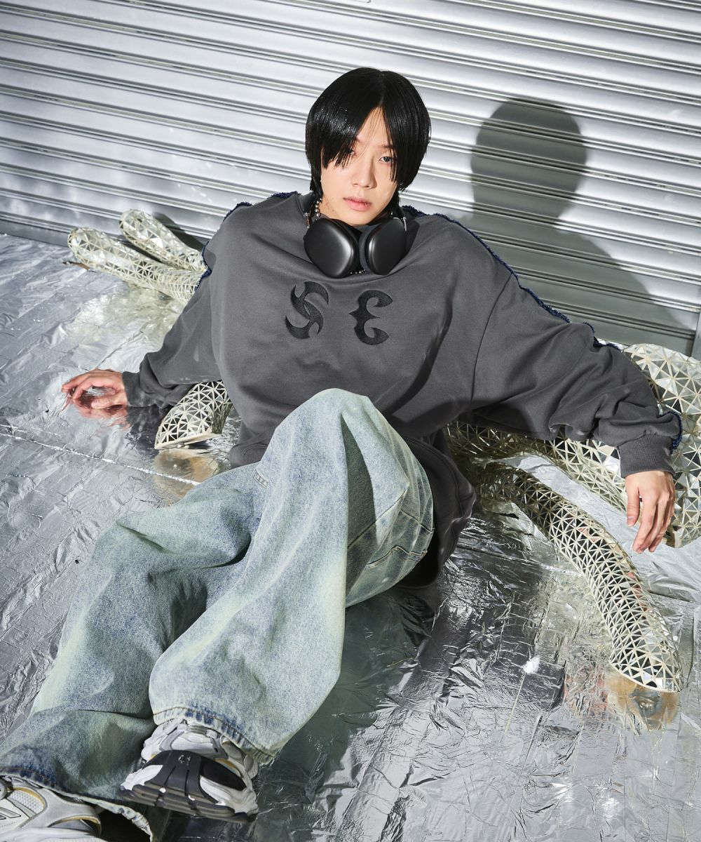 FRINGE LINE METAL LOGO SWEAT | MSG