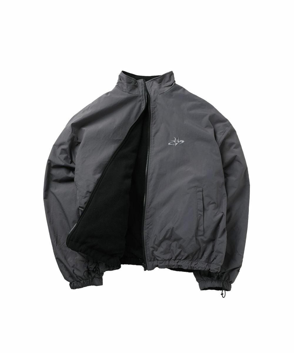 美品45Rナイロンキルトブルゾン リバーシブル ドローコード日本製 2WAY REVAESIBLE NYLON DRAWCORD SHORT BLOUSON／2wayリバーシブル
