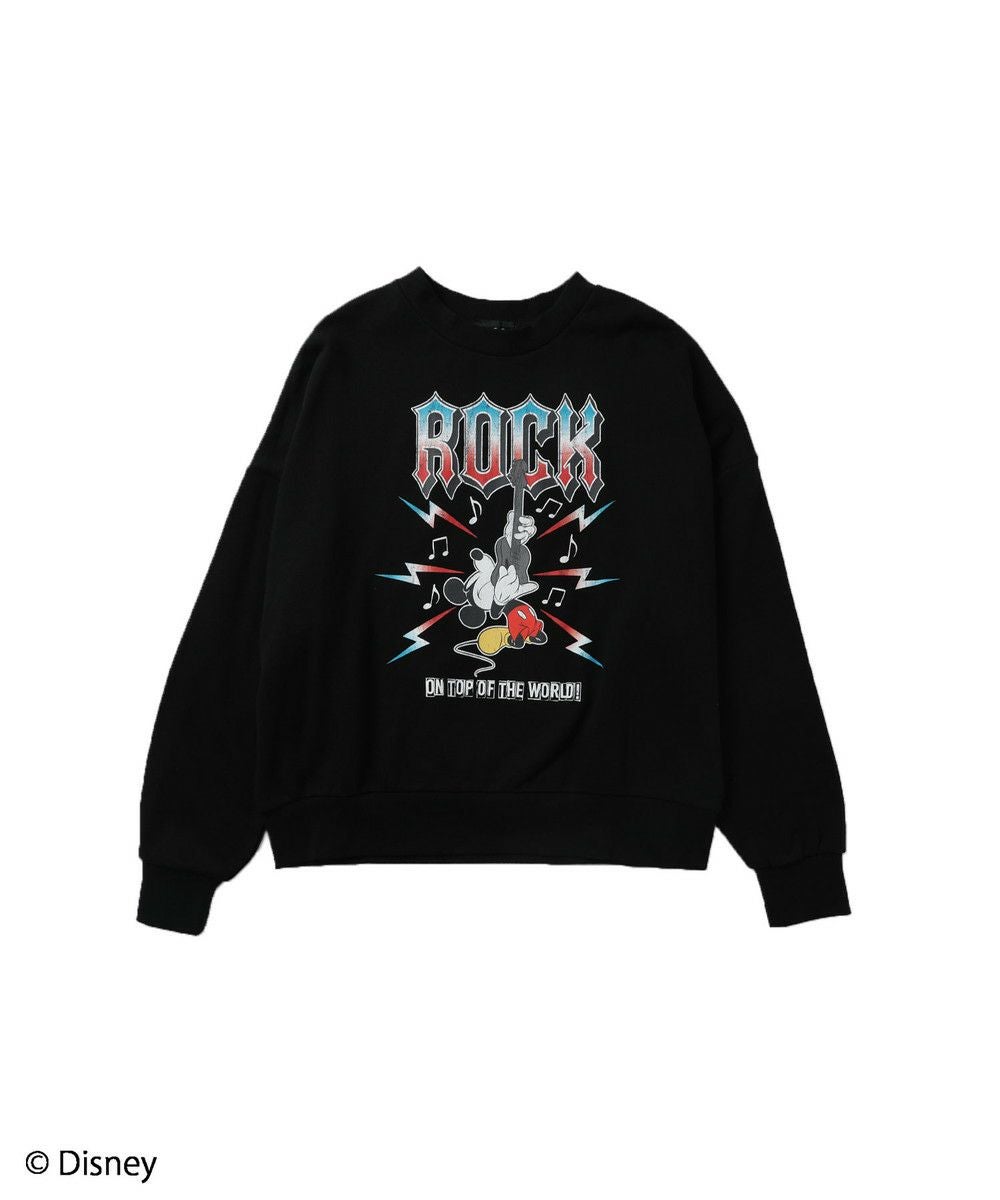 別注ミッキー ヴィンテージ加工 オーバーサイズクルーネックスウェット