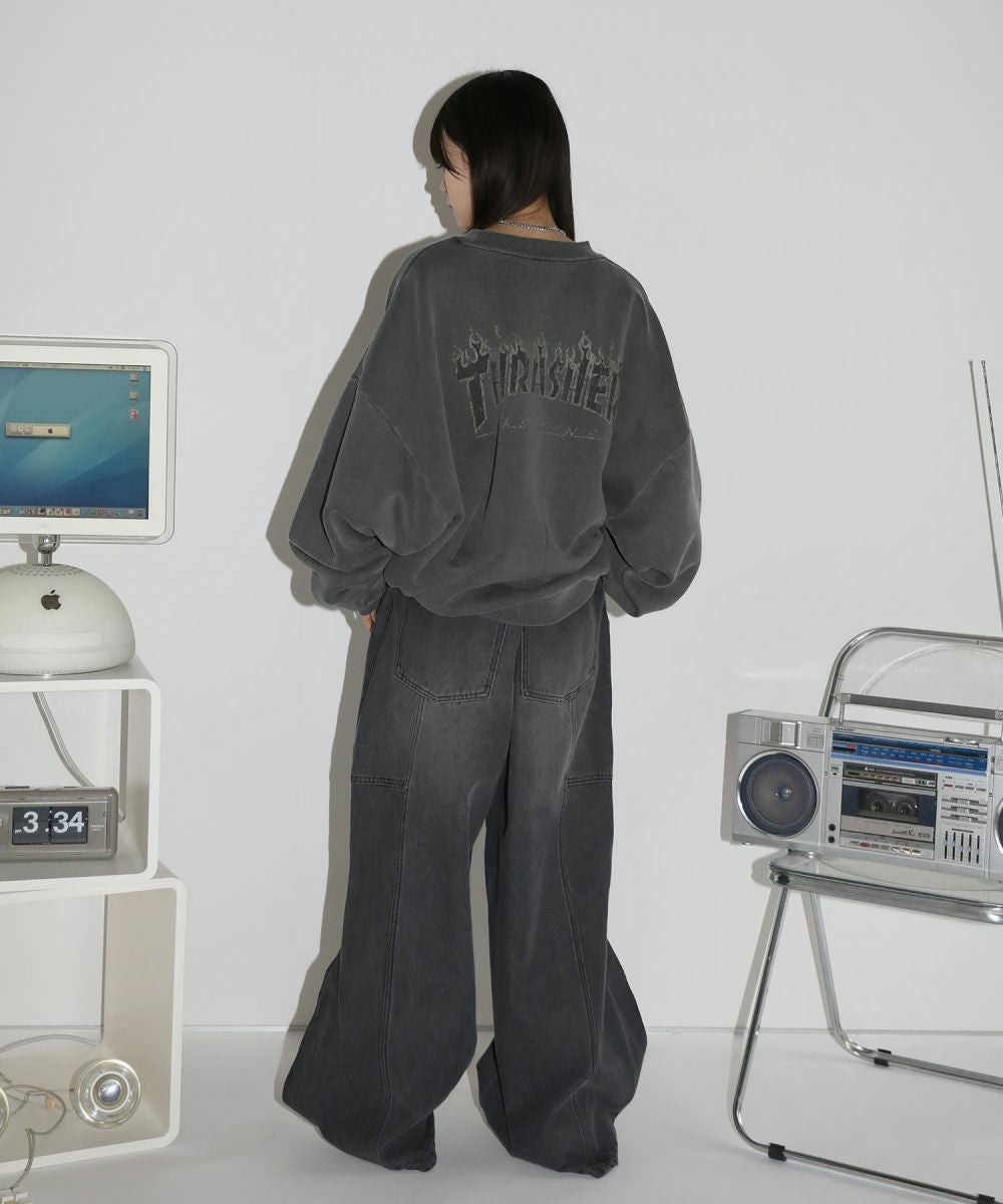 THRASHER×MSG／スラッシャー 別注 ピグメント ボックスシルエット 加工