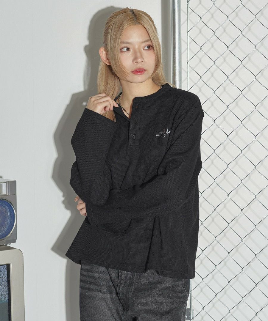 刺繍ロゴサーマルロングスリーブTシャツ | MSG