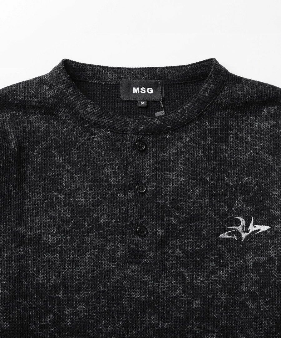 刺繍ロゴサーマルロングスリーブTシャツ | MSG