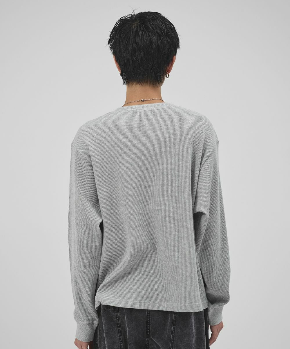 コットンサーマルロングスリーブヘンリーネックTシャツ【UNISEX】 | MSG