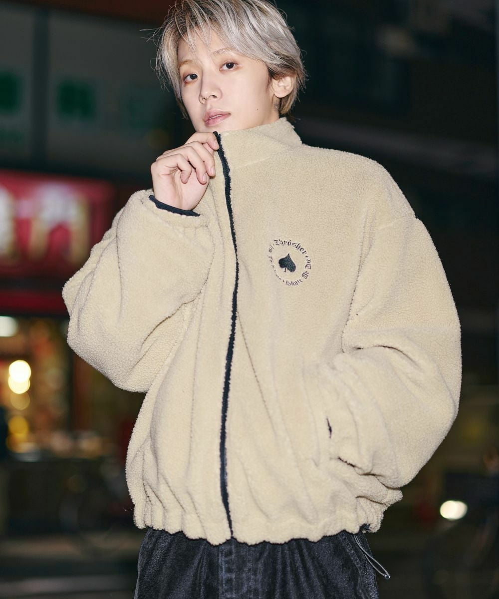 THRASHER×MSG 別注 ボアナイロン2wayリバーシブルブルゾン | MSG