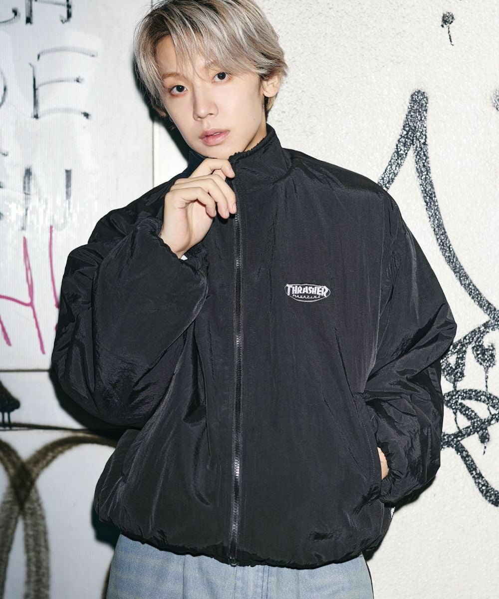 THRASHER×MSG 別注 ボアナイロン2wayリバーシブルブルゾン | MSG