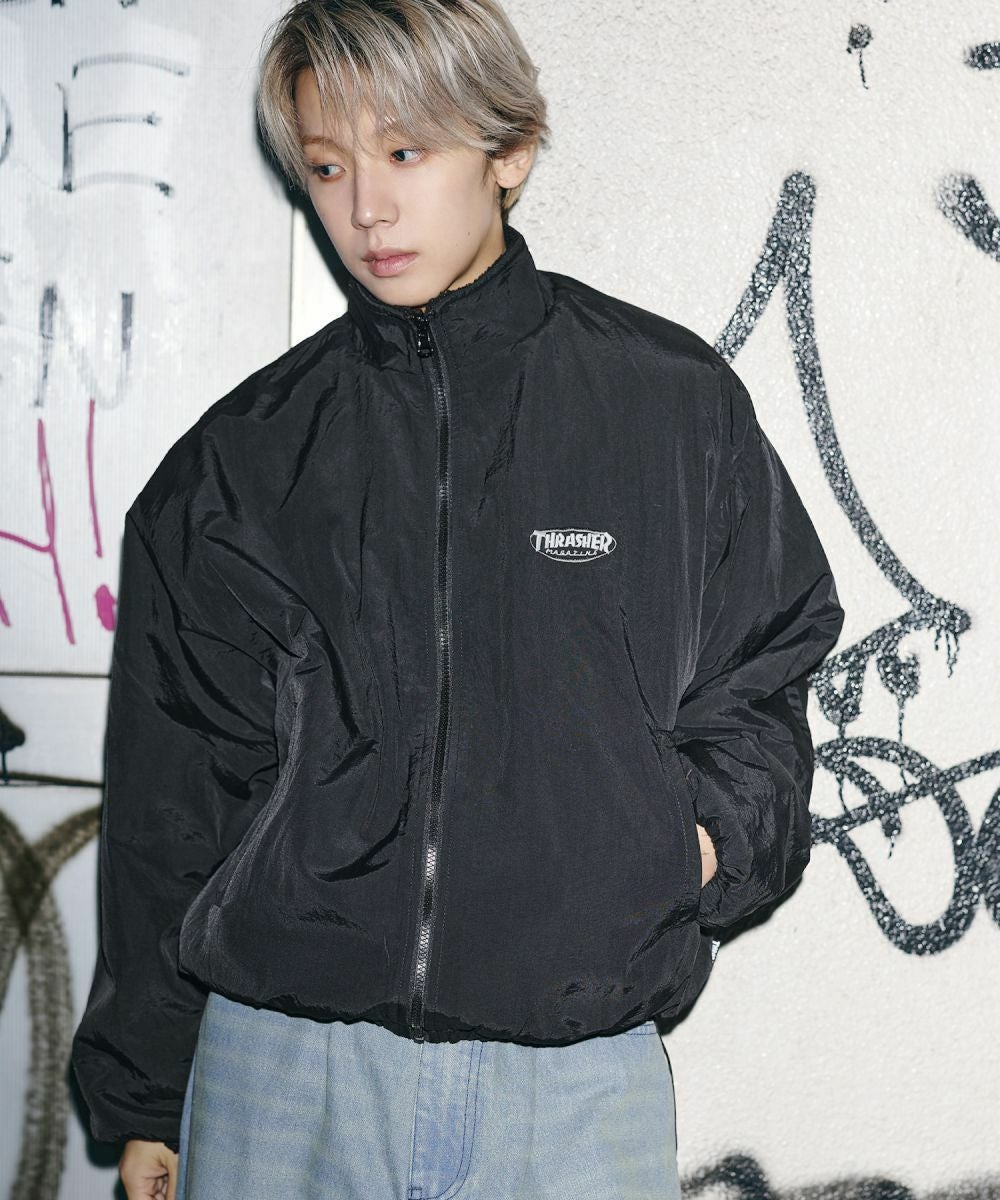 THRASHER×MSG 別注 ボアナイロン2wayリバーシブルブルゾン | MSG