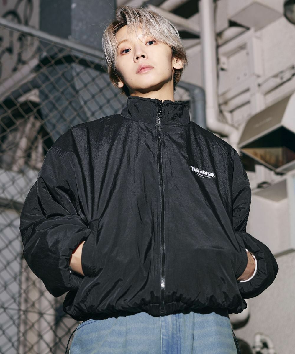 THRASHER×MSG 別注 ボアナイロン2wayリバーシブルブルゾン | MSG