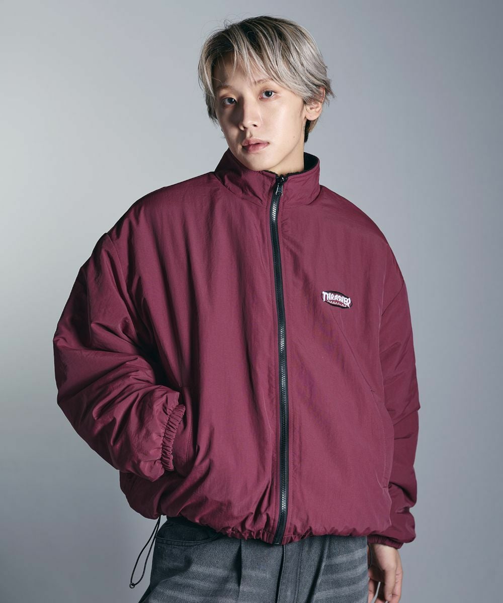 THRASHER×MSG 別注 ボアナイロン2wayリバーシブルブルゾン | MSG