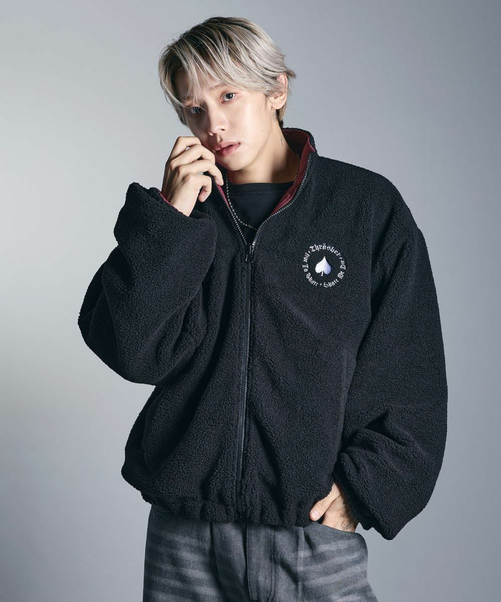 THRASHER×MSG 別注 ボアナイロン2wayリバーシブルブルゾン | MSG