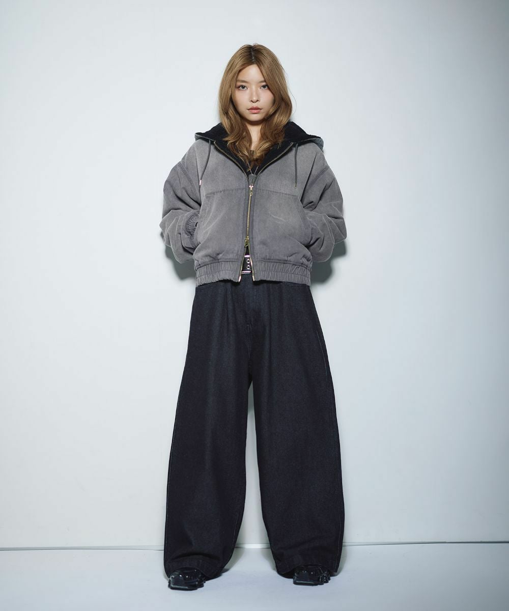 Martin Margiela 裏ボア フルジップデニムジャケット size42 デニム/合皮 裏ボアショートジップアップジャケット ブルゾン | MSG