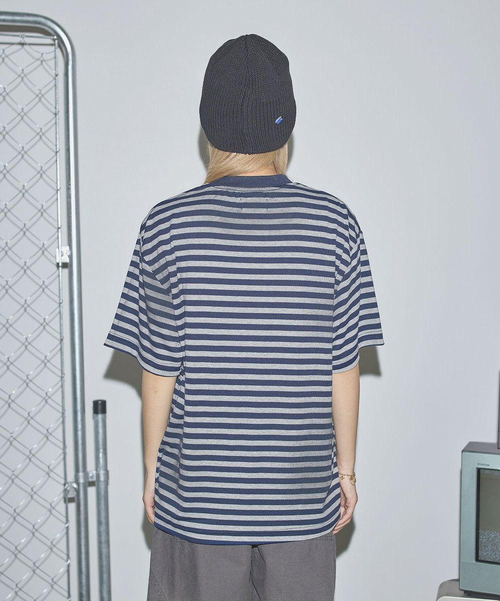 オーバーサイズグラフィックボーダー半袖Tシャツ【UNISEX】 | MSG