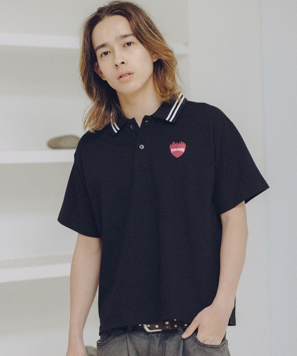 THRASHER×MSG 別注 ワンポイントロゴポロシャツ | MSG