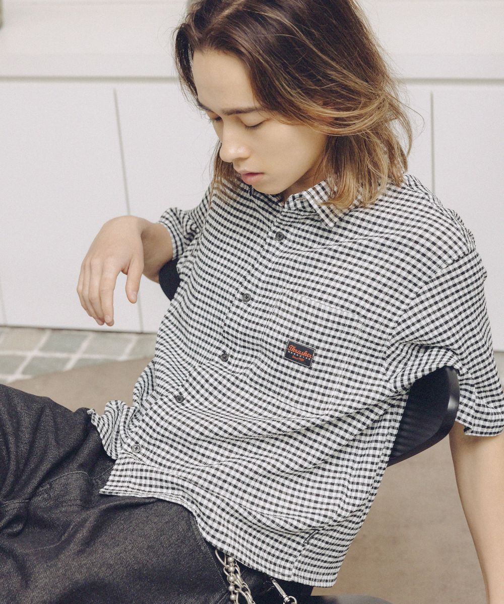 THRASHER×MSG 別注 サッカーミニチェックシャツ | MSG