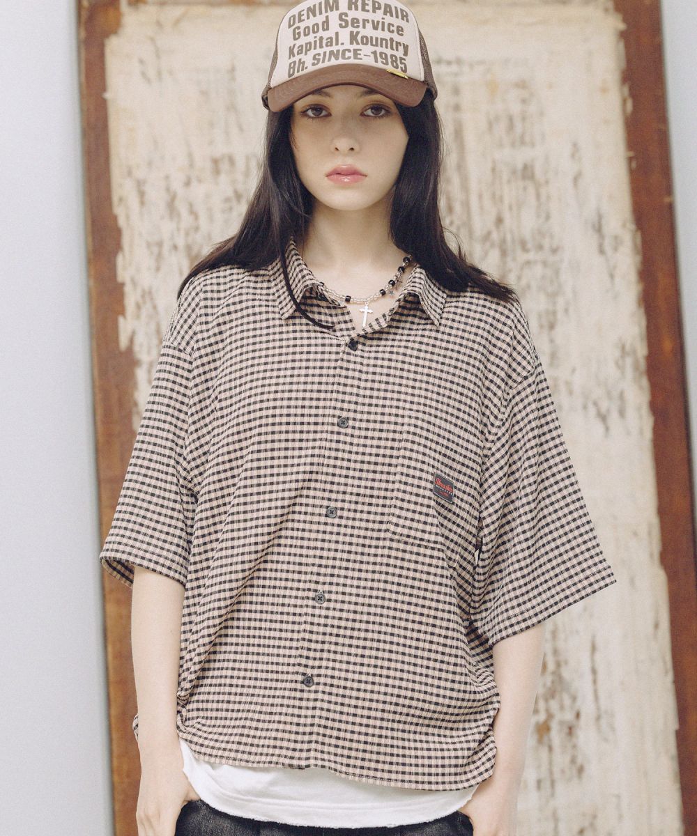 THRASHER×MSG 別注 サッカーミニチェックシャツ | MSG