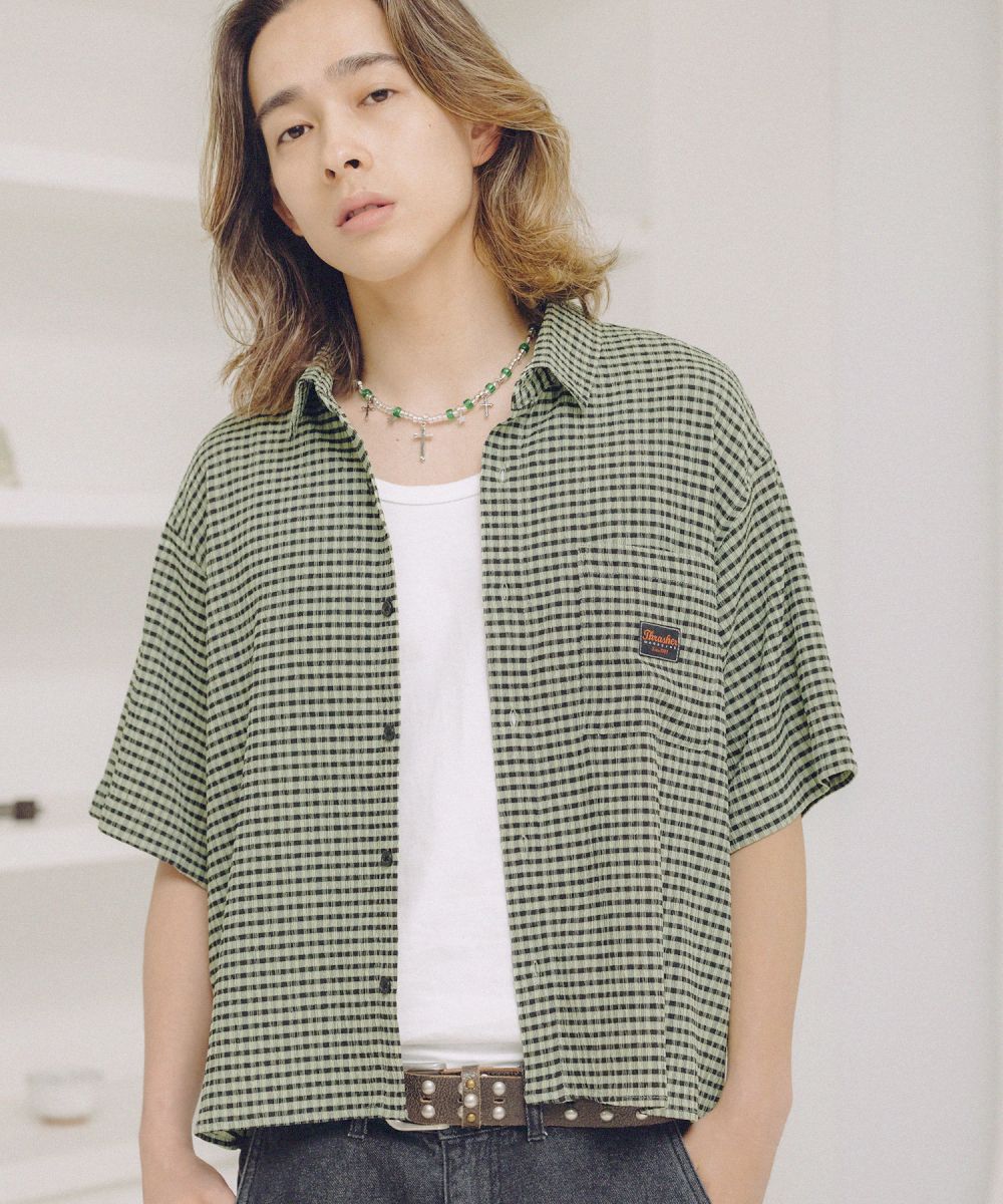THRASHER×MSG 別注 サッカーミニチェックシャツ | MSG