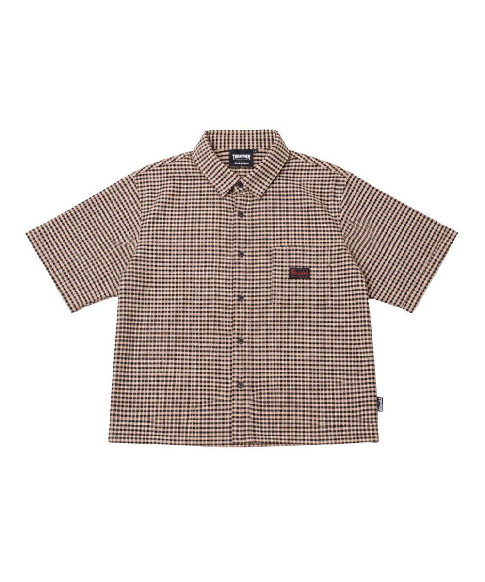 THRASHER×MSG 別注 サッカーミニチェックシャツ | MSG
