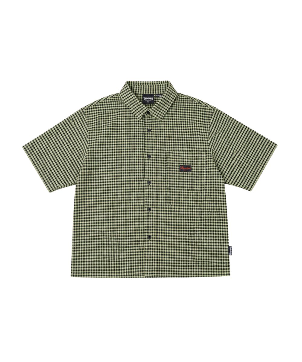 THRASHER×MSG 別注 サッカーミニチェックシャツ | MSG
