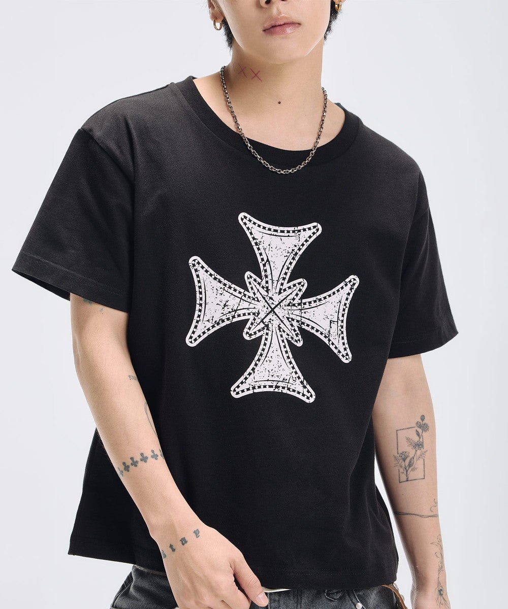 ヘビーウエイトグラフィックルーズクルーネックTシャツ | MSG