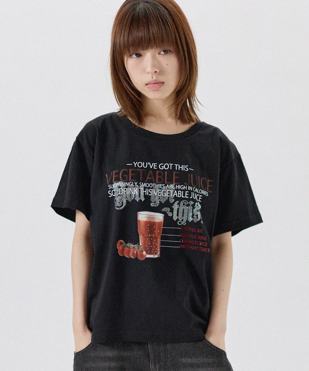 メール便対応】ラインストーンTシャツ カットソー | MSG