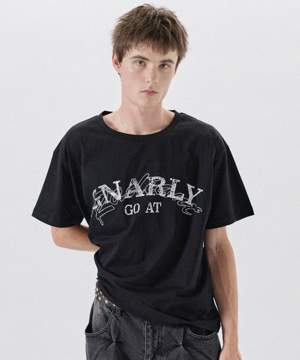 メール便対応】ラインストーンTシャツ カットソー | MSG
