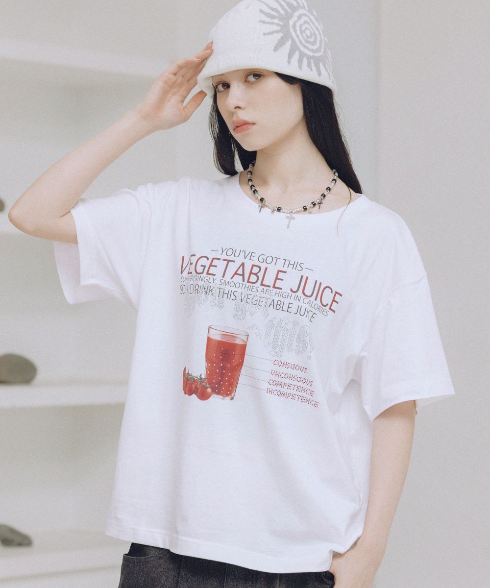 未使用　MSGM ロゴジュエルＴシャツ　キラキラ　ラインストーン付き エムエスジーエムMSGM ロゴラインストーン装飾Tシャツ 白S (K-133774)