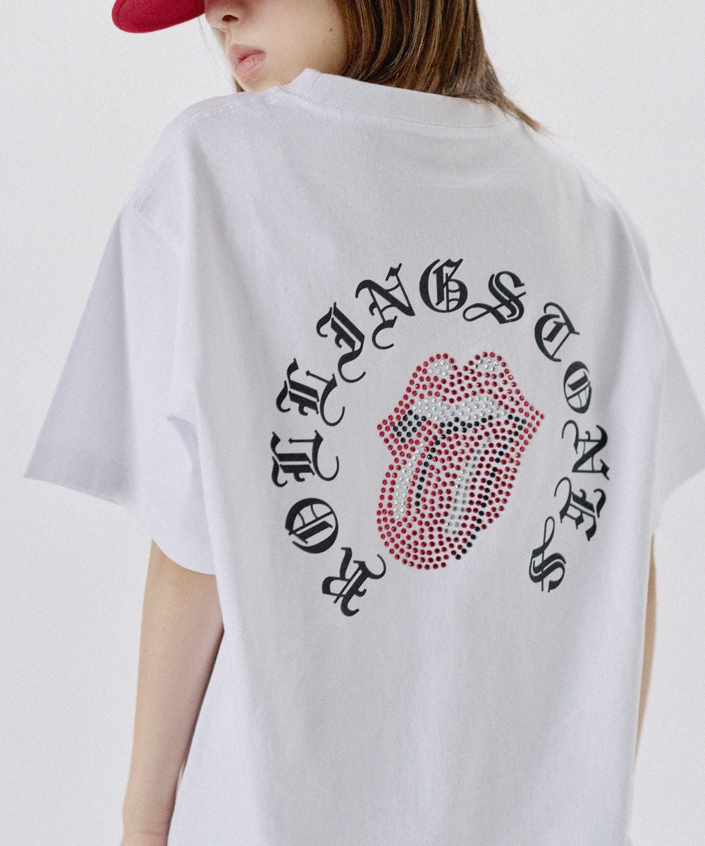 MSG別注 THE ROLLING STONES/ホースシューロゴラインストーン半袖T